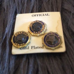 *Gold Plated* Vintage American Legion Pins